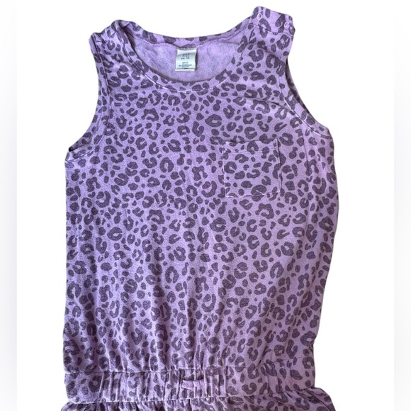 Gap Girls Purple and pink leopard print jumpsuit - Picture 2 of 12